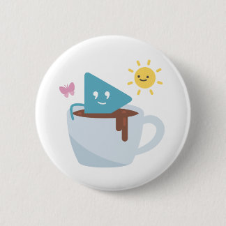 Koffie en Sunshine Selby Ronde Button 5,7 Cm