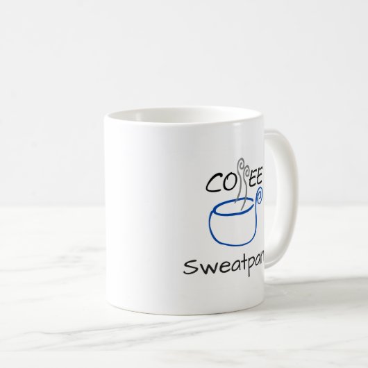 Koffie en Sweatpants Koffiemok (Voorkant rechts)