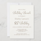 Koffie en taart 85e verjaardag brunch kaart (Achterkant)