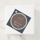 Koffie- en taartwinkel bedankjes labels (In situ)