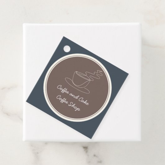 Koffie- en taartwinkel bedankjes labels (In situ)