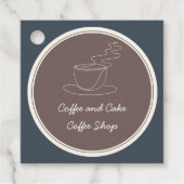 Koffie- en taartwinkel bedankjes labels (Voorkant)