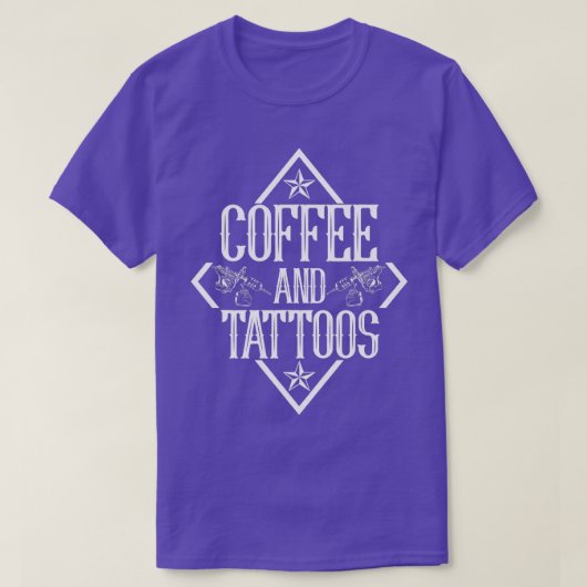 Koffie en Tattoos Tattoo T-shirt (Design voorkant)