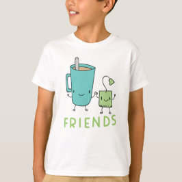 Koffie en Tea Bag Best Friend T-shirt