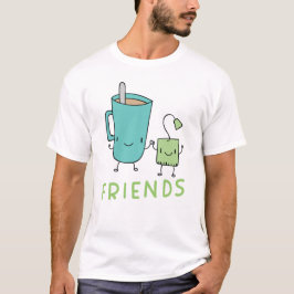Koffie en Tea Bag Best Friend T-shirt