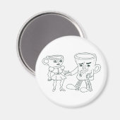 Koffie en Tea Magnet (Voorkant / Achterkant)