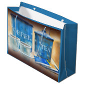 Koffie en thee Afbeelding geschenktas Groot Cadeauzakje (Voorkant Gekanteld)