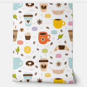 Koffie en thee behang