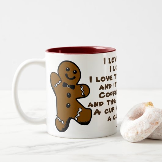 Koffie en thee, Java & Me Gingerbrood Man Mok (Met donut)