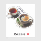 Koffie en thee sticker (Vel)
