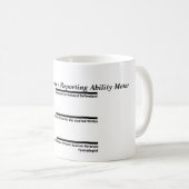 Koffie en thee van de  verslaggever koffiemok (Voorkant rechts)