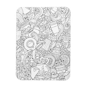 Koffie en theeblaadje magneet