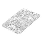 Koffie en theeblaadje magneet (Linkerzijde)