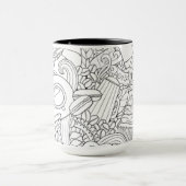 Koffie en theeblaadje mok (Midden)