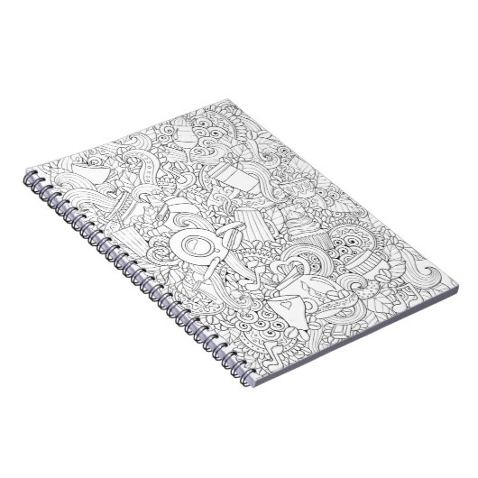 Koffie en theeblaadje notitieboek (Rechterzijde)