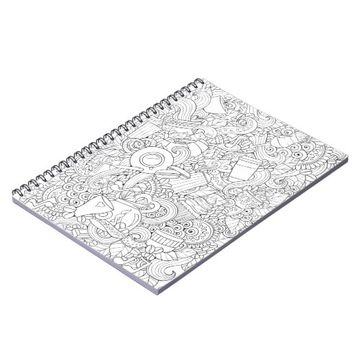 Koffie en theeblaadje notitieboek (Linkerzijde)