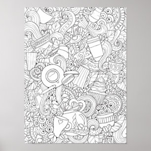 Koffie en theepot 2 poster