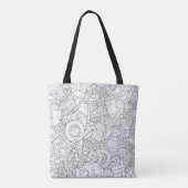 Koffie en theepot 2 tote bag (Achterkant)