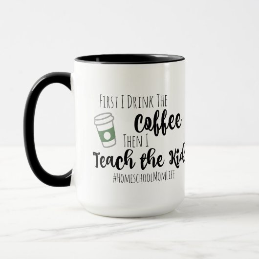 Koffie- en thuiskeuze-Mok Mok (Links)