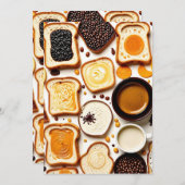 Koffie en toast kaart (Voorkant / Achterkant)