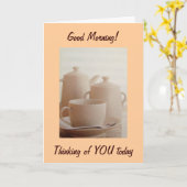 KOFFIE EN VERJAARDAGSGROETEN VANDAAG KAART (Gele Bloem)