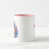 Koffie en verjaardagstaart gepersonaliseerd mok (Midden)