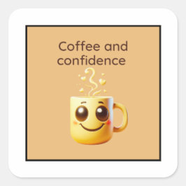 Koffie en Vertrouwen Sticker