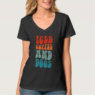Koffie en veterinaire recepionist van honden t-shirt