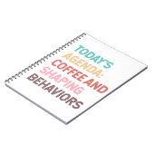 Koffie en vormgeving van de agenda van vandaag notitieboek (Linkerzijde)