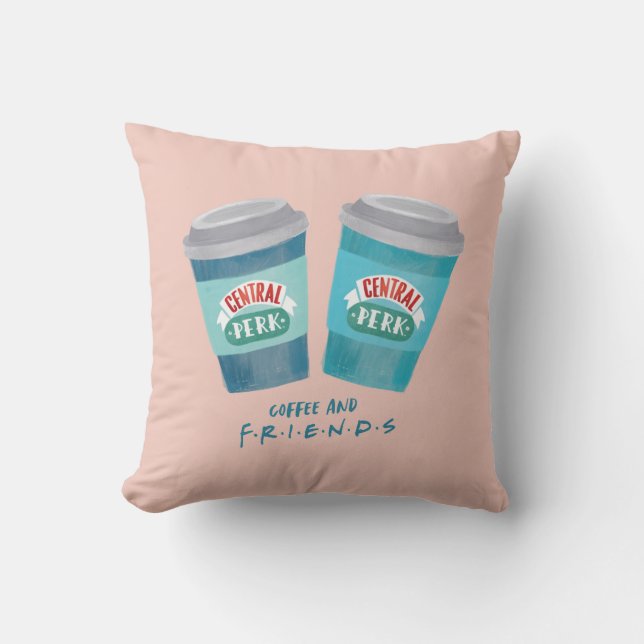 Koffie en VRIENDEN™ Kussen (Voorkant)