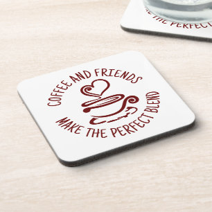 Koffie en vrienden, maak het perfecte mengsel bier onderzetter