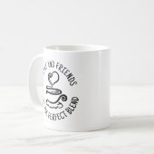Koffie en vrienden, maak het perfecte mengsel koffiemok (Voorkant links)