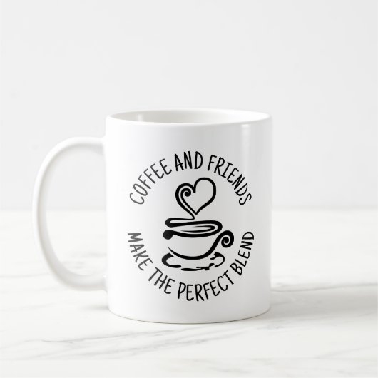 Koffie en vrienden, maak het perfecte mengsel koffiemok (Links)
