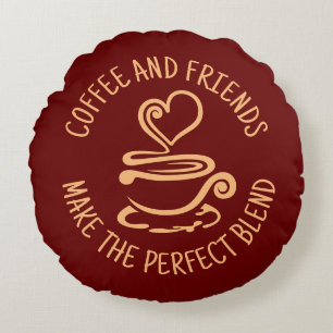 Koffie en vrienden, maak het perfecte mengsel rond kussen