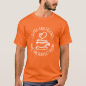 Koffie en vrienden, maak het perfecte mengsel t-shirt (Voorkant)