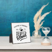 Koffie en vrienden maken het perfecte mengsel fotoplaat (Insitu)