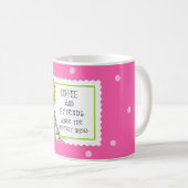 Koffie en vrienden maken het perfecte mengsel koffiemok (Voorkant rechts)