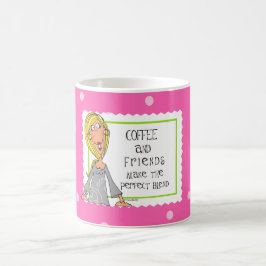 Koffie en vrienden maken het perfecte mengsel koffiemok