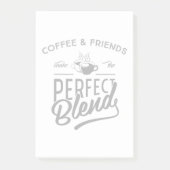 Koffie en vrienden maken het perfecte mengsel post-it® notes (Voorkant)