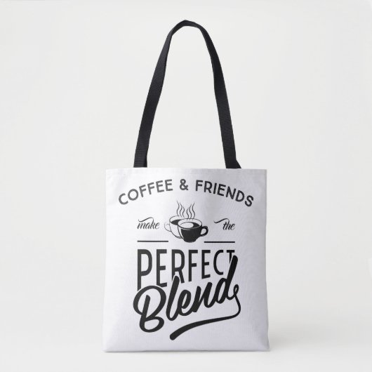 Koffie en vrienden maken het perfecte mengsel tote bag (Voorkant)