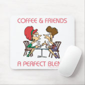 KOFFIE EN VRIENDEN... MUISMAT (Met muis)