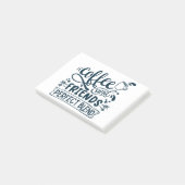 Koffie en vrienden perfecte combinatie post-it® notes (Schuin)