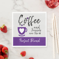 Koffie en vrienden perfecte combinatie van paars