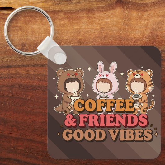 Koffie en Vrienden Sleutelhanger (Voorkant)