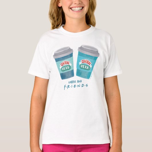 Koffie en VRIENDEN™ T-shirt (Voorkant)