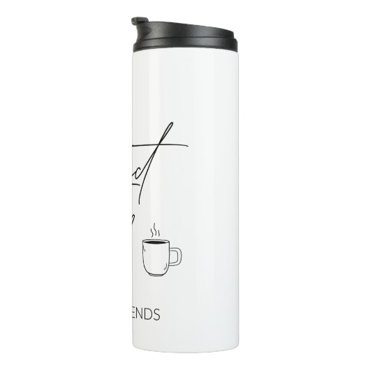 Koffie en vrienden thermosbeker (Geroteerd rechts)