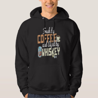 Koffie en whiskey 's avonds  Latte 's ochtends Whi Hoodie