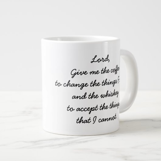 Koffie- en Whiskey-server met logo Grote Koffiekop (Voorkant rechts)