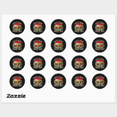 Koffie en whisky Drink drinkers Ronde Sticker (Vel)