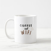 Koffie en WiFi - Mok voor het nippen van koffie en (Links)